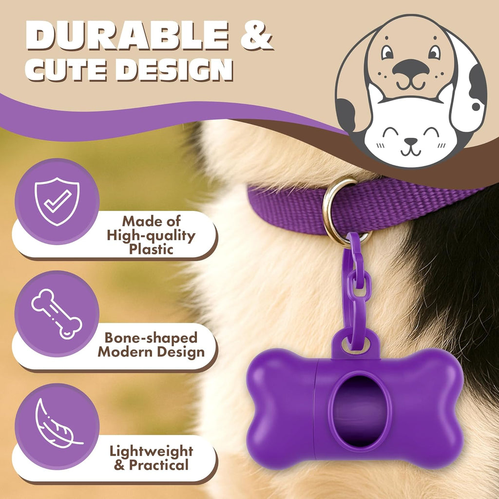 PETTHENTIC Biodegradable Dog Poop Bags | 240 Count + Dispenser Included | Eco-Friendly
