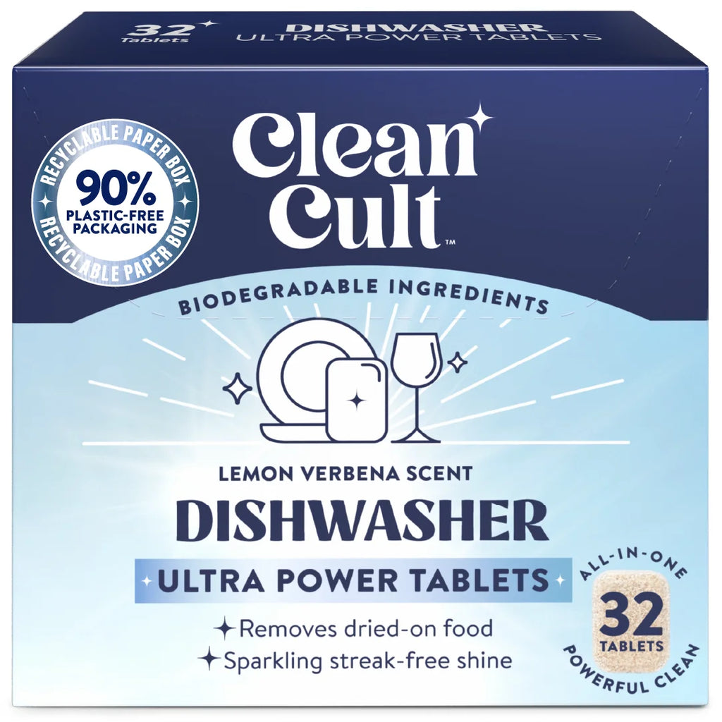 Dishwasher Pods, Nature-Inspired Ingredients, Lemon Verbena, 32 Count
