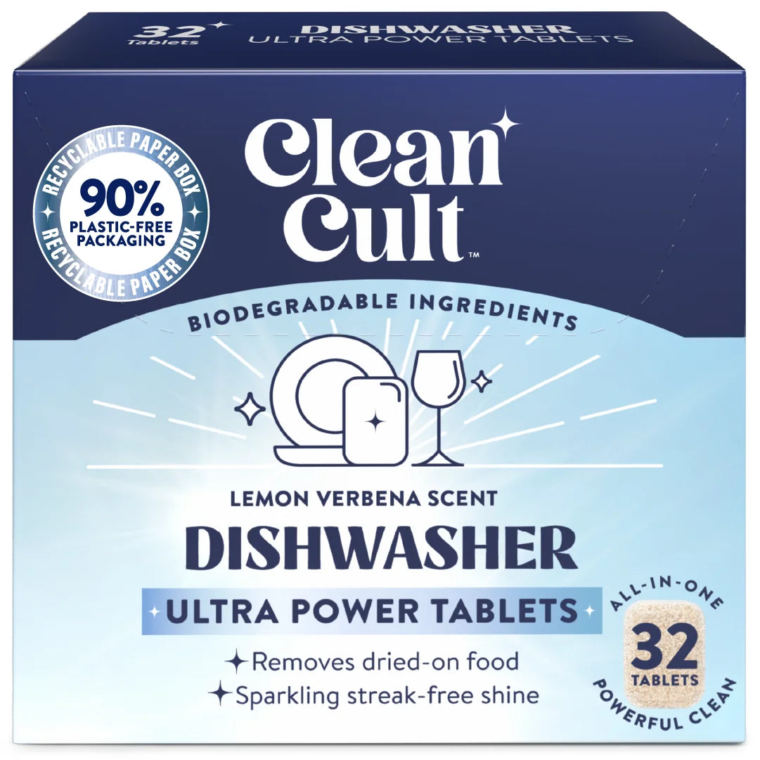 Dishwasher Pods, Nature-Inspired Ingredients, Lemon Verbena, 32 Count