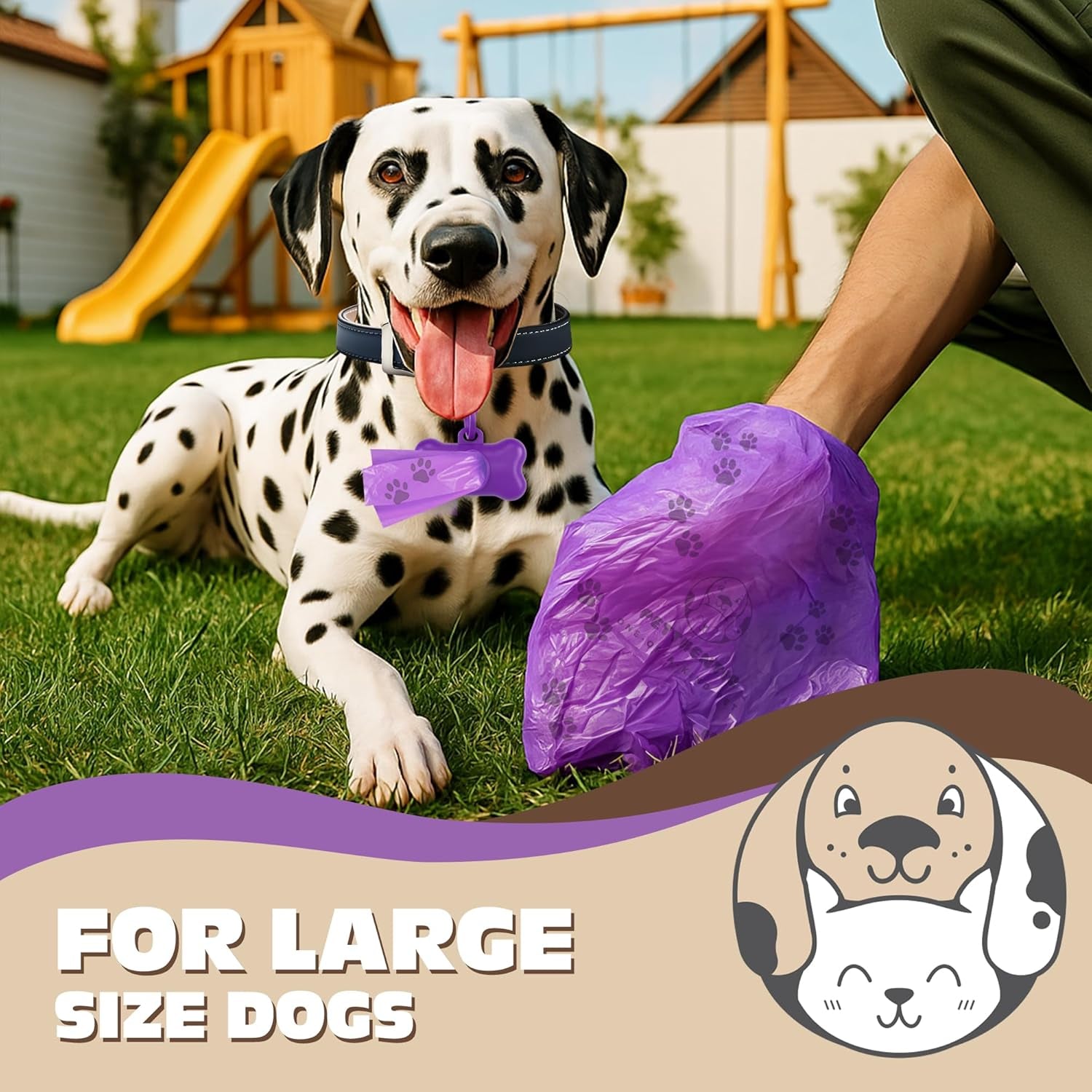 PETTHENTIC Biodegradable Dog Poop Bags | 240 Count + Dispenser Included | Eco-Friendly